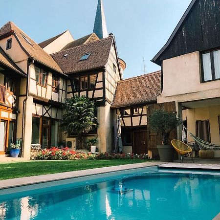 Maison d'hôtes La Rose d'Alsace Rosheim Exterior foto