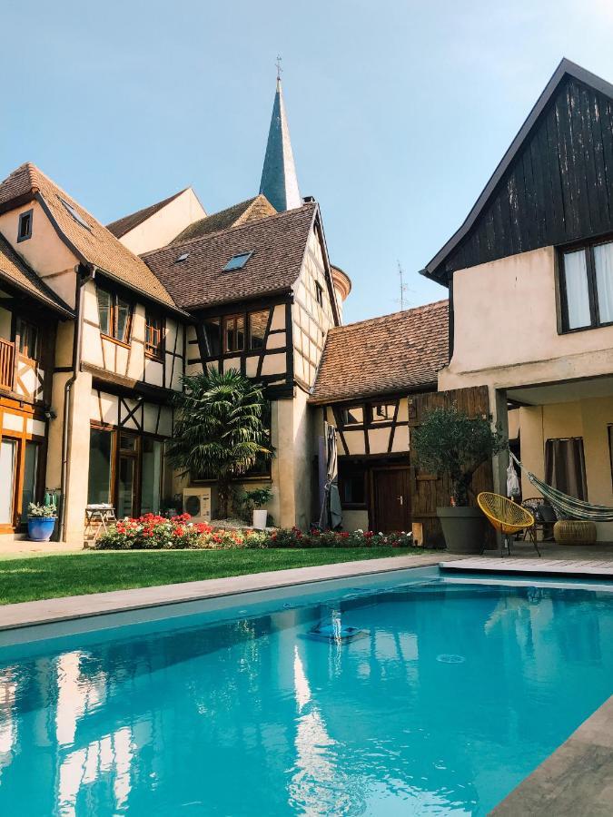 Maison d'hôtes La Rose d'Alsace Rosheim Exterior foto