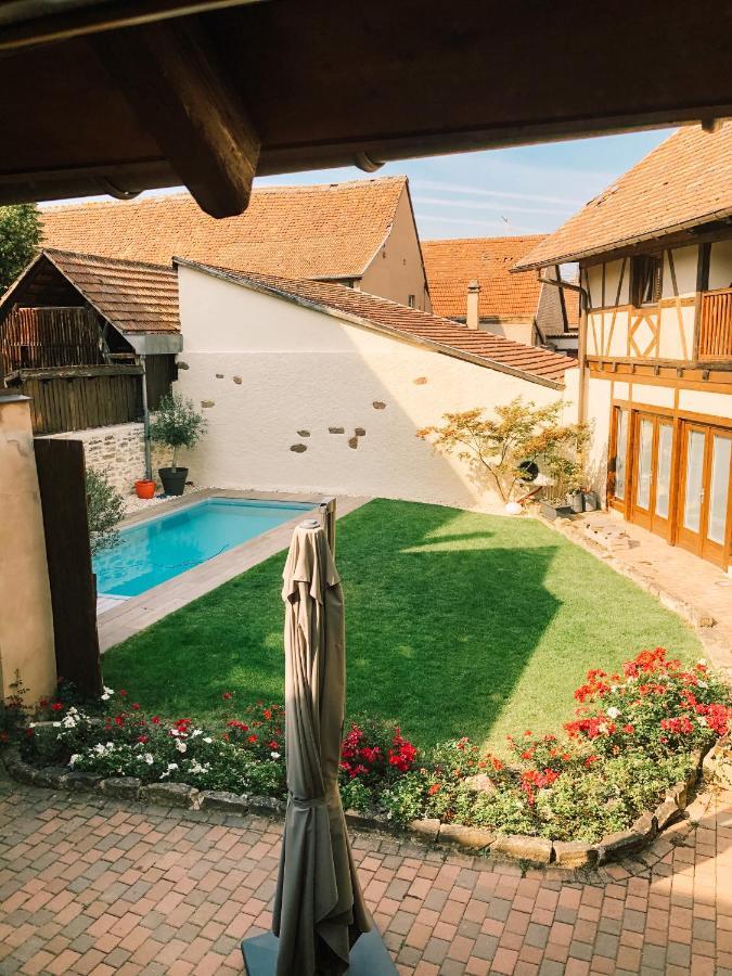 Maison d'hôtes La Rose d'Alsace Rosheim Exterior foto